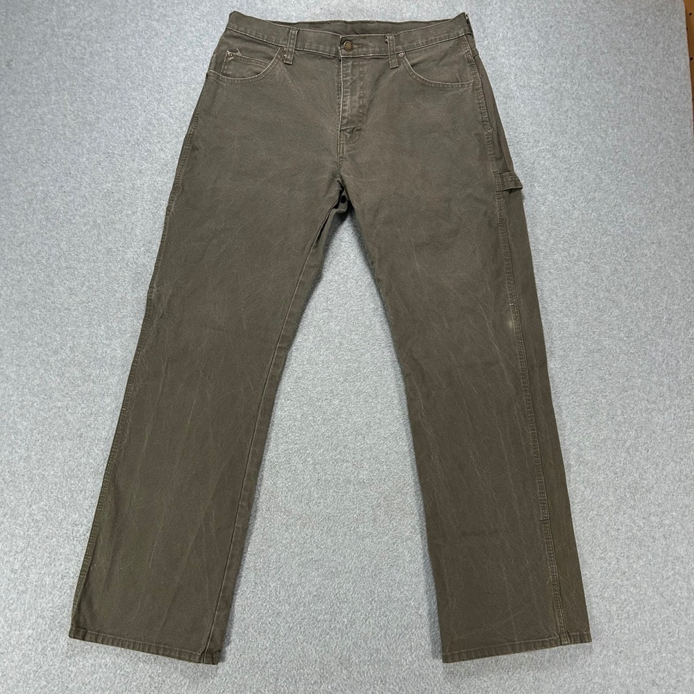 Dickies Carpenter Pants Mens 33x31 Brown Duck Canvas Workwear Streetwear